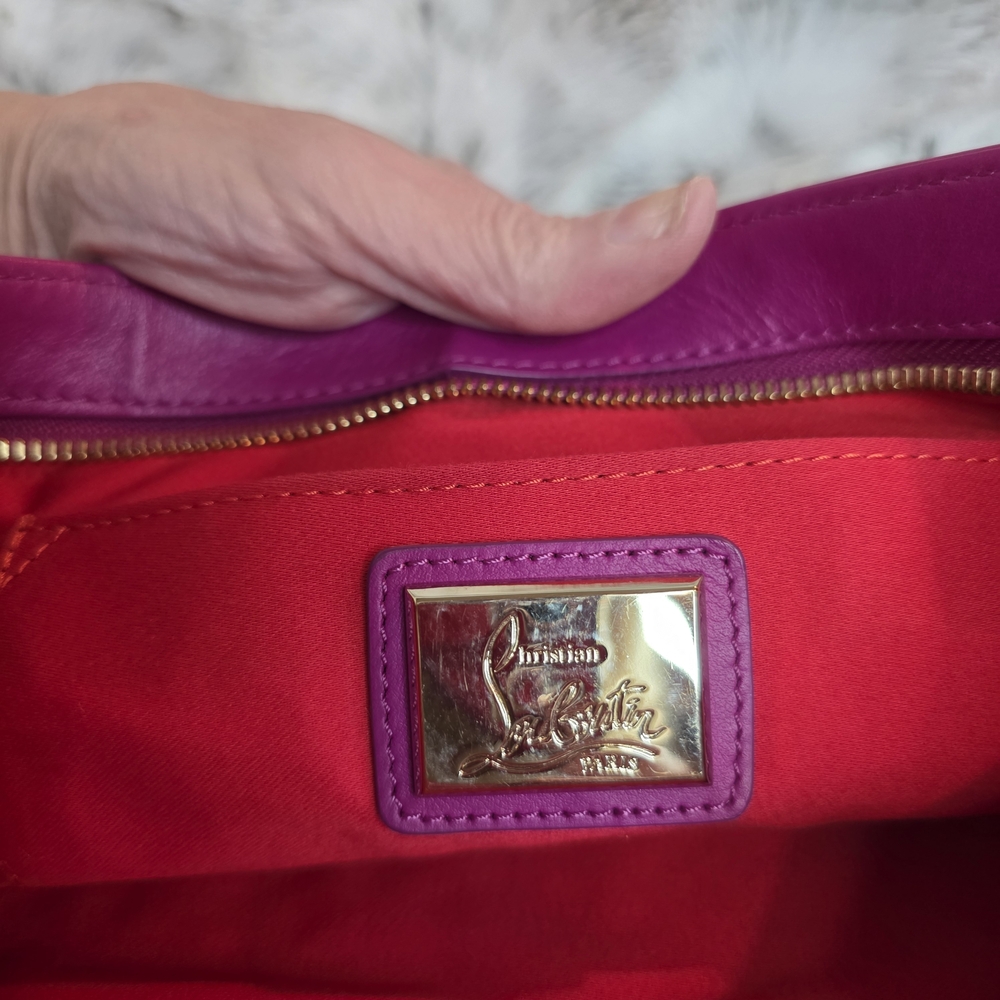RARE Christian Louboutin Loubiposh Studded Clutch/Shoulder/Crossbody Bag - Picture 9 of 16